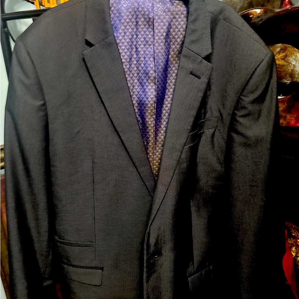 Alta Moda slim fit suit Men's Warehouse 2 button suit size 42 long pants 38 long